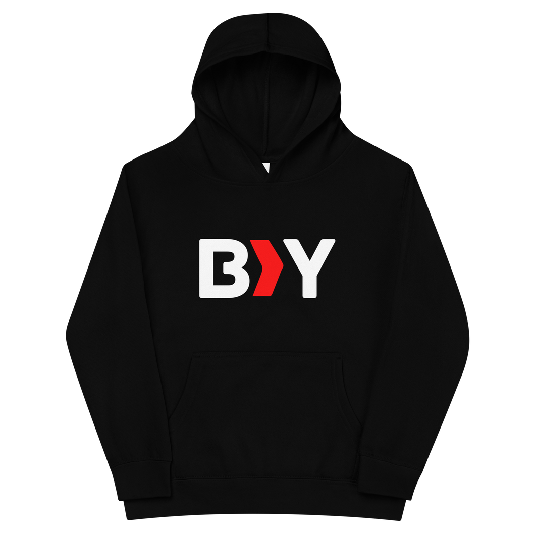 Kids Logo/No Plays Off fleece hoodie