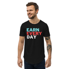 Load image into Gallery viewer, Men&#39;s Earn Every Day Curved Hem T-Shirt
